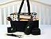 SOHO Buddy Birds 6 in 1 Diaper Tote Bag Set - Classic Black