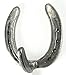 Carver's Olde Iron Horseshoe Wall Hook for Coats or Towels w/Hardware