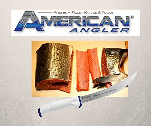 American Angler Delta Series Saltwater 8-Inch Breaking Manual Fillet Knife - German Stainless Steel Fish Knife with No-Slip Grip, 30108DS - Thumbnail 2