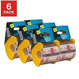 Seal-It Super Clear Shipping Tape on PalmGuard Dispenser 2 Inches x 800 Inches, Pack of 6, 4,800 Inches Total