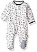 Magnificent Baby Kid's Magnetic Footie Sleepwear, Blueprint Blue, 0-3M