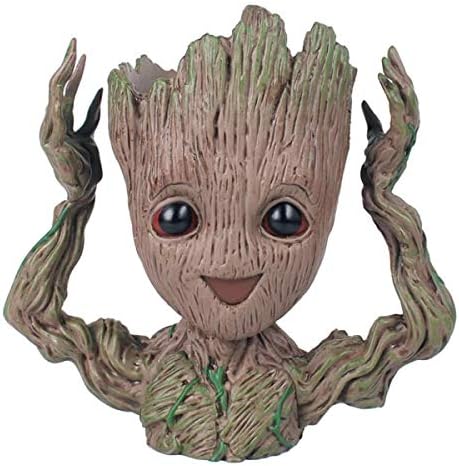 Best Quality - Action & Toy Figures - Guardians of The Galaxy 2 Tree Man Sitting Flowerpot Collectible Anime Toy PVC Cartoon Action Figure Doll Toys Model Pen Pot - by ORSTAR - 1 PCs