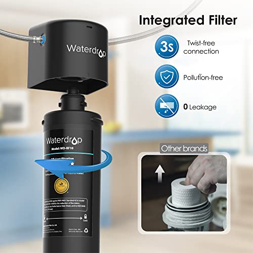 Waterdrop 10UA Under Sink Water Filter System, Reduces PFAS, PFOA/PFOS