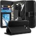 S7 Active Case, TAURI [Stand Feature] Wallet Leather Case with Card Pockets Protective Case Flip Cover For Samsung Galaxy S7 Active - Black