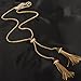 Luxurious Double Tassel necklace Gold Plated Long Design gift necklace