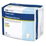 Surecare Protective Underwear, Large, Heavy Absorbency Pull On, 1615 - Case of 72