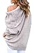 Mulisky Women's Loose Cowl Neck Long Sleeve Solid Knitted Pullover Sweater