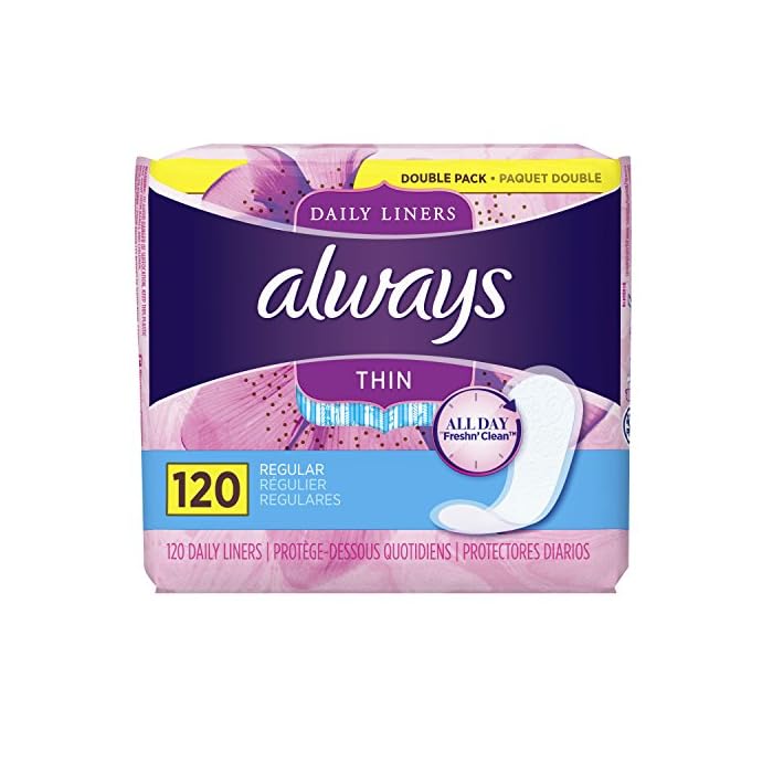 Thin Dailies, Unscented, Wrapped 120 Count