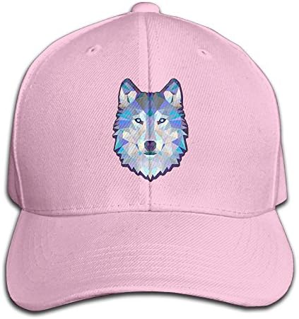 Wolf Animals Snapback Sandwich Cap Pink Baseball Cap Hats Adjustable Peaked Trucker Cap
