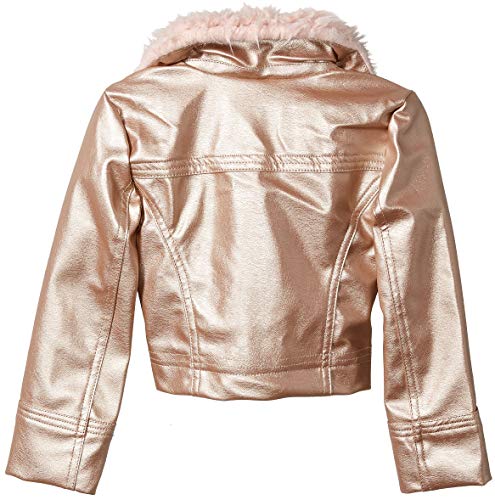 rose gold faux leather jacket