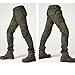 Takuey Men Motorcycle Riding Pants Motorcross Denim Jeans With Protect Pads Equipment Racing Knight Trousers Army Green S-XXXL (XXL=35-36)