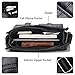 Contacts Genuine Leather Men Messenger Crossbody Shoulder Bag Travel Handbag Black