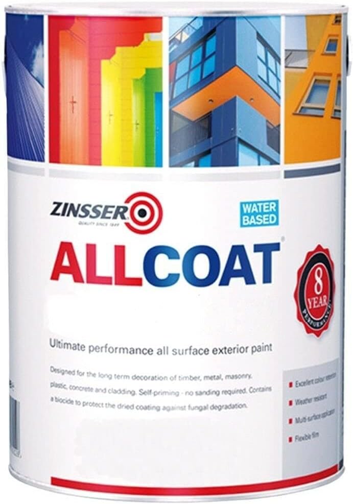 Zinsser Allcoat Exterior WB Satin Anthracite Grey 2.5L Ral 7016 Paint