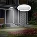 AmaGo Solar Wall Lights - 70 White LEDs of Wide Range, 1,500 Lumens, Five-Mode Illumination Via RC, Motion Radar Sensor, Solar Rechargeable, Waterproof, Extended-Pole Installation (Metal Case)