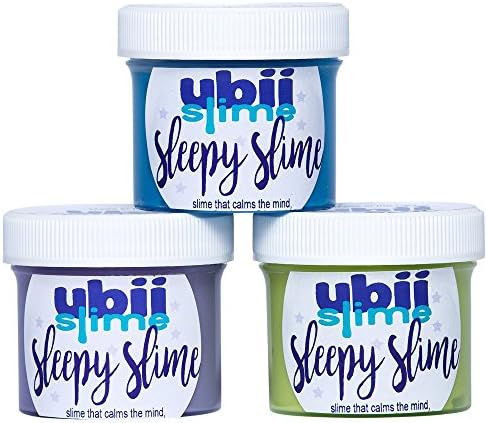 Sleepy Slime- 2 oz. 3 pack- Squeezing Stress Relief and Sleep Aid- Perfect for kids with ADHD, Anxiety, Autism and More- Non-toxic- Lavender Scented