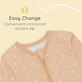 Bramble & Bear 2-Pack Toddler Sleepsuits Organic Cotton Full Zip Footless view 3