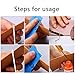 BUTUZE Convenient Leather Edge Dye Pen, Colorful Edge Roller Applicator,Essential Leather Edge Printing Tool for Leather Craft DIY,Leather Working,Leather Making