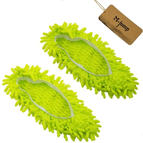 image for M-jump 8 PCS 4 Pairs duster Mop Slippers Shoes Cover , Multi Function 
