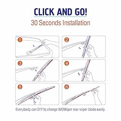WOWIPER 16"(16-B) Silicone Rear Wiper Blade