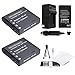 NP-40 Battery 2-Pack Bundle with Rapid Travel Charger and UltraPro Accessory Kit for Select Casio Cameras Including EX-Z850, EX-Z1000, EX-Z1050, EX-Z1080, and EX-Z1200