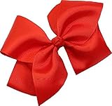 Bon Bonito Girls Ribbon Hair Bows Extra Large with Alligator Clip Available in 31 Colors