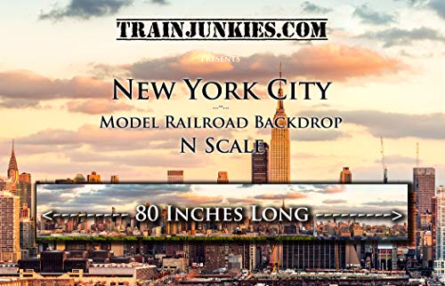 Train Junkies New York- Model Railroad Backdrop in N Scale