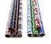 Hallmark Reversible Christmas Wrapping Paper Bundle, Plaid (Pack of 4, 125 sq. ft. ttl.) (5JXW1632)