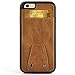 iphone 6s Wallet Case, ZVE Genuine Leather iphone 6 Case Wallet Kickstand case with Card Holder Slots and Stand Feature Protective Shockproof Wallet Case Cover For Apple iphone 6 / 6s - Brown