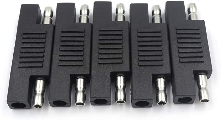 iMESTOU SAE to SAE Polarity Reverse Adapter Connectors SAE Quick Disconnect Extension Cable Plugs for Solar Panel Battery Power Charger
