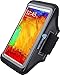 Stalion® Sports Armband for Samsung Galaxy Note 3, Note 2, Note (Black) [Lifetime Warranty] Water Resistant + Sweat Proof + Key Holder