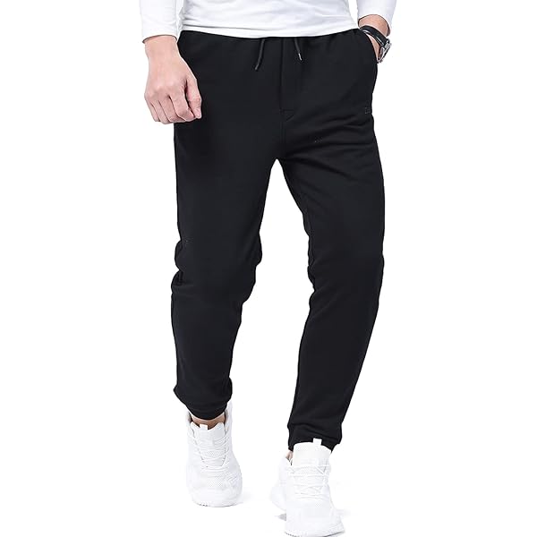Zoulee Men's Active Athletic Workout Track Pants Jogger Sweatpants For Men With Zipper Fly And Pockets Fit Football Pants
