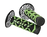 Scott Green Black Diamond Handlebar Hand Grips and Donuts and Free Sticker Fits Kawasaki Kx80 Kx85 Kx100 Kx125 Kx250 Kx500 Kx250f Kx450 Kx450f Kdx200 Kdx220 Klx250 Klx300 1980-2014