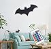Bat LED Wall Light,Colorful Remote Control Projection Night Light, Holiday Decoration Light,Suitable for Bedroom/KTV/Corridor/Background Wall, etc (Colorful) (Black)
