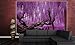 Photo Wallpaper – Wisteria – Picture Decoration Purple Chinese Tree Mystic Forest Fairy Tale Avenue Nature Garden Landscape Image Decor Wall Mural (82.7x55.1in - 210x140cm)