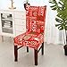 CATSAYS Stretch Chair Covers Christmas Removable Washable Dining Room Chair Protector Slipcovers 4PCS Christmas Home Decor Holiday Seat Cover (B)