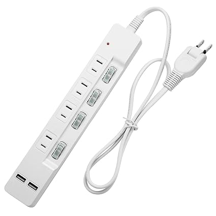 Amazon Cfmaster 省エネ家庭用安全電源タップ 4 Acコンセント2 Usb
