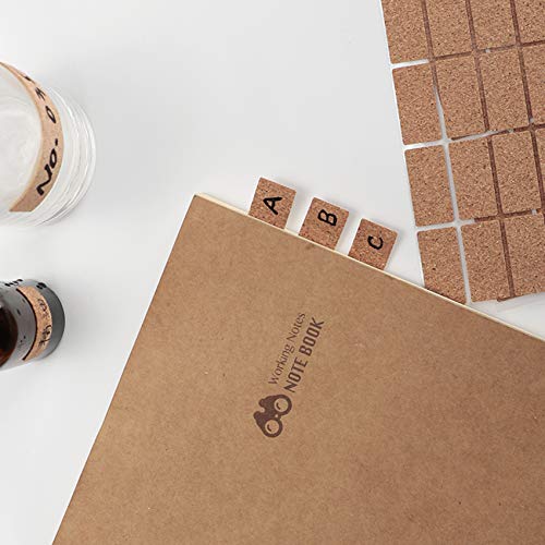 DigitalLife Removable No-Trace Natural Wooden Kraft Stickers - Water-Proof Adhesive Labels for Crafts/Jars, Name/Price Tag [Green, 1.5cmx3cm, 64pcs]