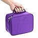 BTSKY 60 Slot Carrying Marker Case Holder --Canvas Zippered Markers Organizer for Primascolor Marker and Copic Sketch Marker (Purple)