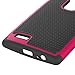 LG G4 Case, LK LG G4 Case [Drop Protection] [Shock Absorption] Hybrid Dual Layer Armor Defender Protective Case Cover for LG G4 (Hot Pink)
