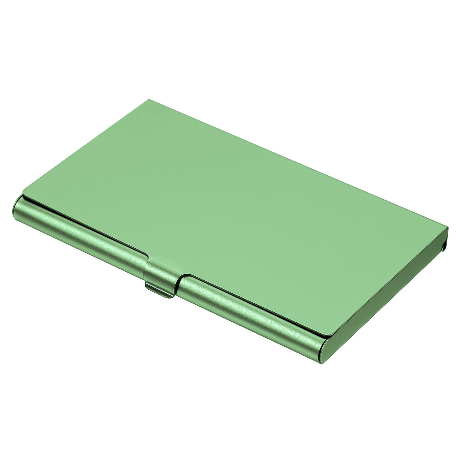PATIKIL Business Card Holder, Aluminum Alloy Flip Cover Slim Name Cards Case for Women Men, Green