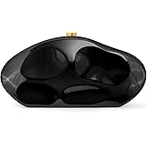 Acrylic Clutch Purse for Women Evening Bag, Irregular Shell Acrylic Purse Box Clutch with Chain for Party Wedding Prom