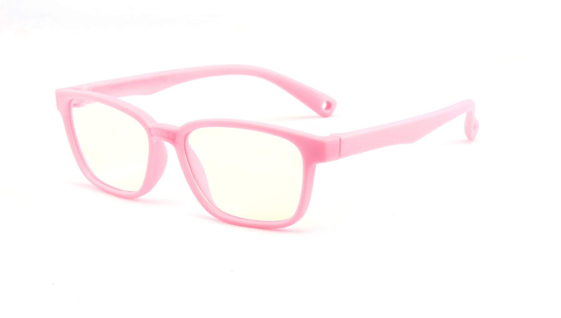 Anti Blue Light Glasses for Kids Computer Glasses,UV Protection Anti Glare Eyeglasses Computer Glasses Video Gaming Glasses for Children (Silicone Pink) — image 1