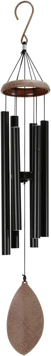 ELYXWORK Large Wind Chimes Outdoor Deep Tone, 36 Inch Memorial Wind Chimes Tuned Soothing Tone, Sympathy Gift for Loss of Loved One, Patio, Garden, Home décor (Black) : Garden & Outdoor