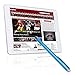 H&T(TM) Second Generation Fine Point Stylus with Two Tip [2 in 1] for Ipad, Ipad Air, Ipad Mini, Iphone, Samsung Galaxy, Nexus, Lg G Pad, HTC and Other Touch Screen Devices (Skybule)
