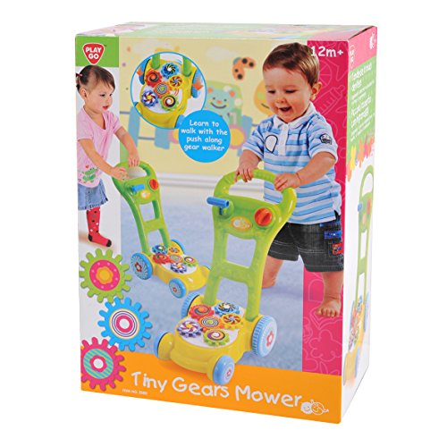 PlayGo Tiny Gears Mower Push & Pull Toys Activity Walker Baby Toddler Walker for Walking Practices Pretend Play Toy for 12 Months and Up