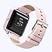 bayite for Fitbit Blaze Bands, Accessory Leather Wristband for Fitbit Blaze Smart Watch, Small, Light Pink 5.5-6.7 inches