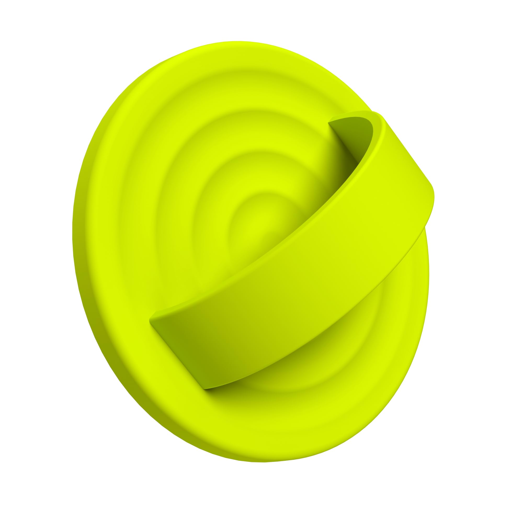 HSAOHD Upgraded Magnetic Phone Grip, Liquid Silicone Soft and Portable, Removable Finger Loop Ring Grip Holder for iPhone, Strong Magnetic Attraction, Compatible with MagSafe Phone Case, Neon Yellow