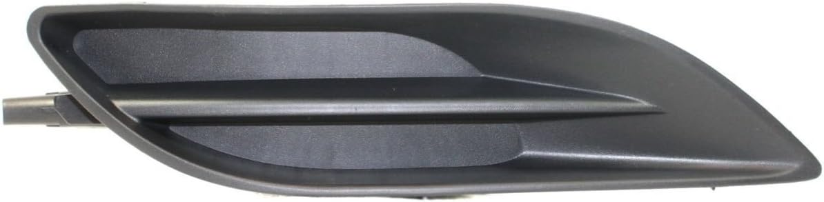 DAT AUTO PARTS Front Right Passenger Side Bumper Fog Light Lamp Hole Cover Grille Molding Trim Replacement for 2006-2010 Toyota Sienna Black Primed TO1089115 52127AE020