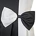 Sunny Fashion KM85 Girls Dress Color Block Contrast White Black Bow Tie Size 8