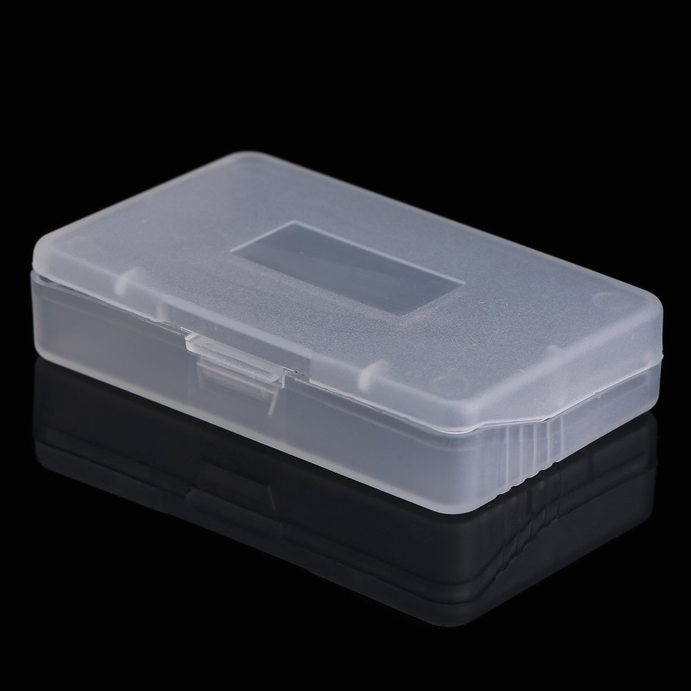 fosa 10pcs Transparent Anti Dust Cover Cartridge Game Case Box for GBA Protective Holder Storage Solution Box